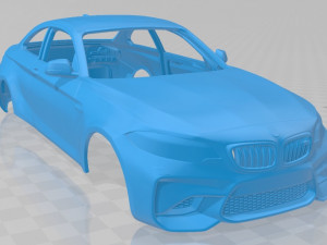 m2 f87 coupe 2015 printable body car 3D Baskı Modeli