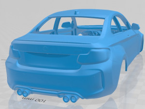 m2 f87 coupe 2015 printable body car 3D Baskı Modeli