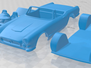 maserati 3500 spyder 1959 printable car Modèles 3D en vedette