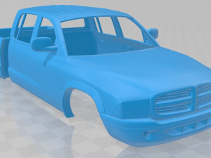 dodge dakota sport quad cab 2000 printable body car Model do druku 3D