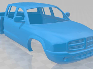 dodge dakota sport quad cab 2000 printable body car 3D Print Model