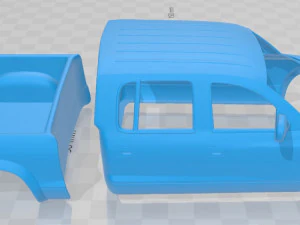 dodge dakota sport quad cab 2000 printable body car 3D Print Model
