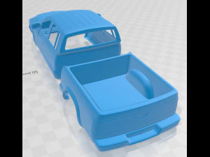 dodge dakota sport quad cab 2000 printable body car 3D Print Model