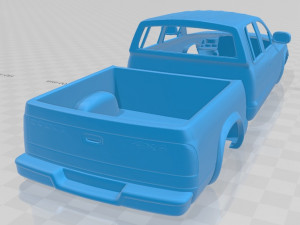 dodge dakota sport quad cab 2000 printable body car Model do druku 3D