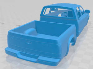 dodge dakota sport quad cab 2000 printable body car 3D Print Model