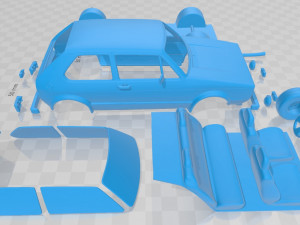 volkswagen golf a1 gti 1975 printable car 3D Print Model