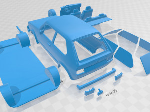 volkswagen golf a1 gti 1975 printable car 3D Print Model