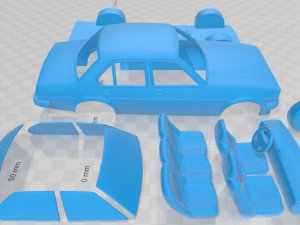 opel ascona berlina 1975 printable car Modèles 3D en vedette