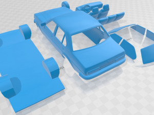 opel ascona berlina 1975 printable car Modèles 3D en vedette