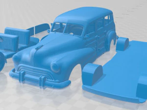 oldsmobile special 66 68 station wagon 1947 printable car 3D Print Model