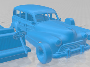 oldsmobile special 66 68 station wagon 1947 printable car 3D Принт Модель