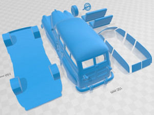 oldsmobile special 66 68 station wagon 1947 printable car 3D Принт Модель
