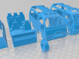 mitsubishi delica star wagon 4wd 1986 printable van 3D-Druckmodell
