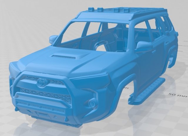 toyota 4runner 2018 trd pro 4x4 printable car 3D 프린트 모델 .c4d .max .obj .3ds .fbx .stl .blend 