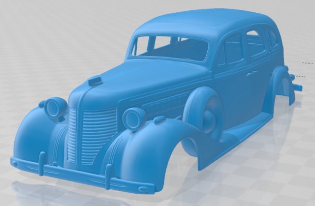 zis 101a 1939 printable body car 3D Принт Модель .c4d .max .obj .3ds .fbx .stl .blend 