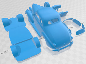 chevrolet master deluxe ga 1937 printable car 3D 打印模型