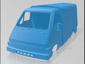renault master 1980 soft top printable body van 3D Print Model