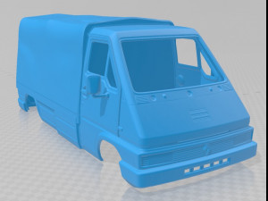 renault master 1980 soft top printable body van Model do druku 3D