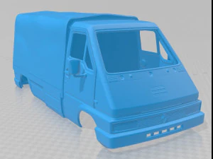 renault master 1980 soft top printable body van 3D Print Model