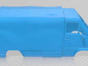renault master 1980 soft top printable body van 3D Print Model