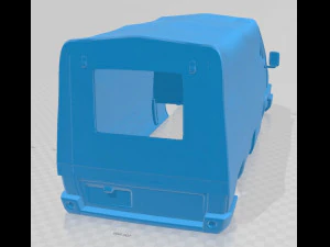renault master 1980 soft top printable body van 3D Print Model