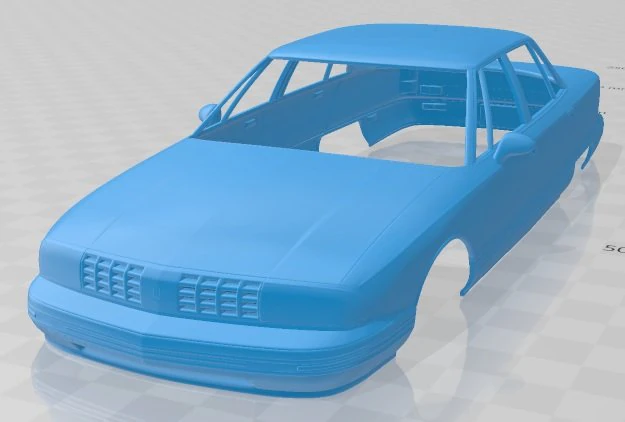 oldsmobile 98 1991 printable body car 3D Print Model .c4d .max .obj .3ds .fbx .stl .blend 