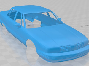 oldsmobile 98 1991 printable body car Modelo de impresión 3D