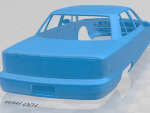 oldsmobile 98 1991 printable body car Modelo de impresión 3D