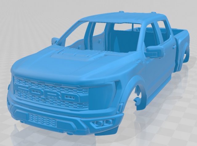 f-150 raptor 2021 printable body car 3D Принт Модель .c4d .max .obj .3ds .fbx .stl .blend