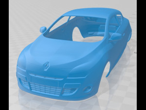 renault megane coupe 2010 printable body car 3Dプリントモデル