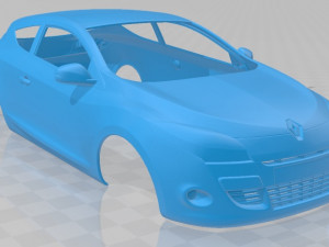 renault megane coupe 2010 printable body car 3D प्रिंट मॉडल