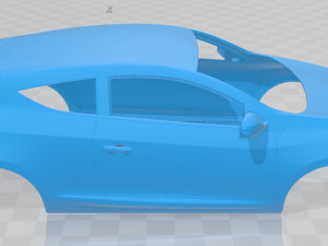 renault megane coupe 2010 printable body car 3D प्रिंट मॉडल