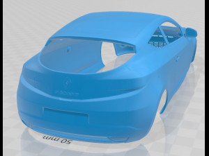 renault megane coupe 2010 printable body car 3D प्रिंट मॉडल