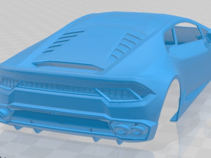 huracan lp580-2 2017 printable body car 3D-printmodel
