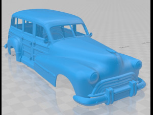 oldsmobile special 66 68 station wagon 1947 printable body car 3Dプリントモデル