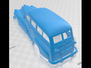 oldsmobile special 66 68 station wagon 1947 printable body car 3D Print Model