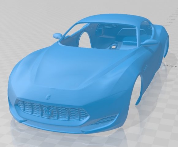 maserati alfieri 2014 printable body car 3D 프린트 모델 .c4d .max .obj .3ds .fbx .stl .blend 