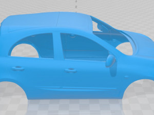 nissan micra 2011 printable body car 3D Print Model
