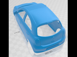 nissan micra 2011 printable body car 3D Print Model