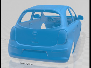 nissan micra 2011 printable body car 3D Print Model