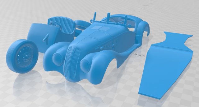 328 1936 printable car 3D Принт Модель .c4d .max .obj .3ds .fbx .stl .blend 