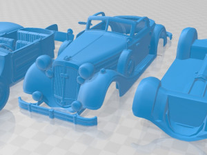horch 853 a sport cabriolet 1937 printable car 3D 打印模型