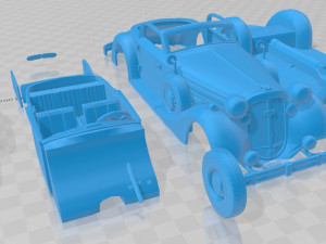 horch 853 a sport cabriolet 1937 printable car 3D 프린트 모델
