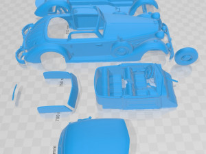 horch 853 a sport cabriolet 1937 printable car 3D 프린트 모델
