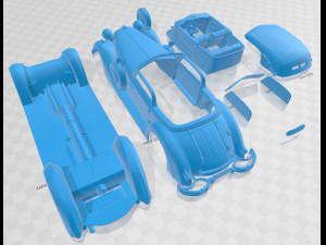 horch 853 a sport cabriolet 1937 printable car 3D 프린트 모델