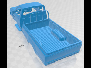 toyota hilux dx long body 1983 printable body car 3D 프린트 모델