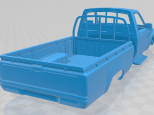 toyota hilux dx long body 1983 printable body car 3D 프린트 모델