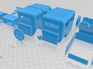 dixi 1928 printable car in separate parts 3D 프린트 모델