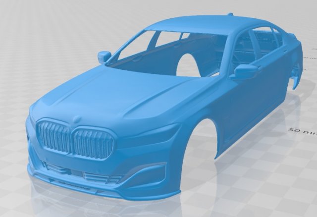 alpina b7 2020 printable body car 3D 프린트 모델 .c4d .max .obj .3ds .fbx .stl .blend 