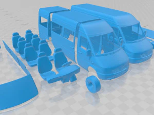 mercedes benz sprinter 903 passenger van l3h2 2000 printable 3D Print Model